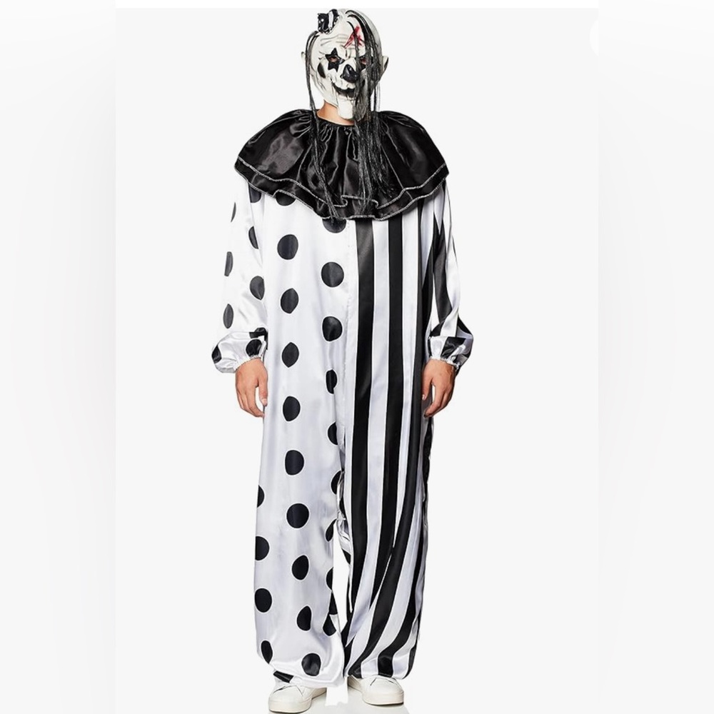 Fun World Mens Killer Clown Costume, Plus Size Standard